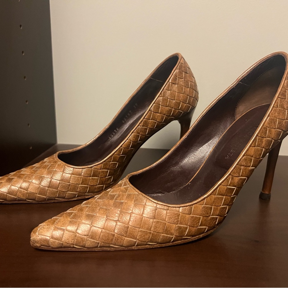 Bottega Woven Leather Heels